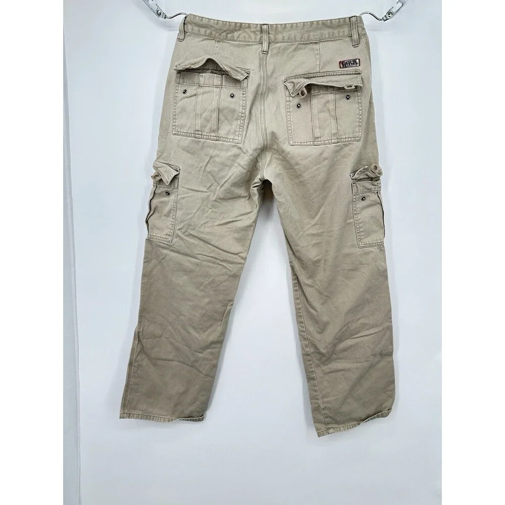 Cargo Pants‎ Y2K Paratrooper Tan Vtg Mens 32